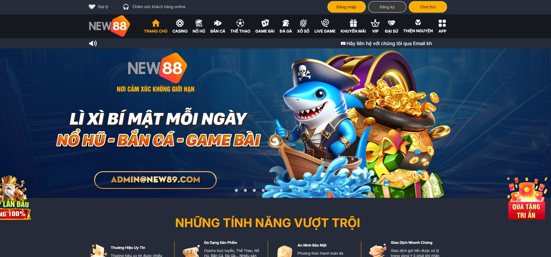 NEW88 – Thiên Đường Game Nổ Hũ Tặng Code Hấp Dẫn